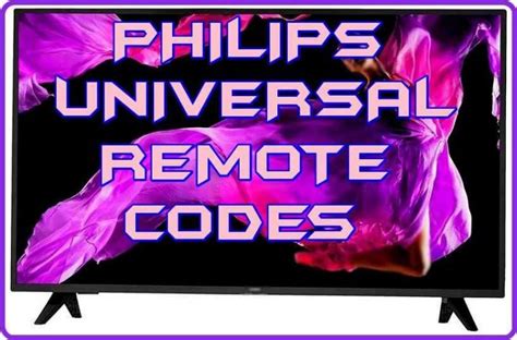 philips tv code|Philips Universal Remote Codes: Easy Programming .